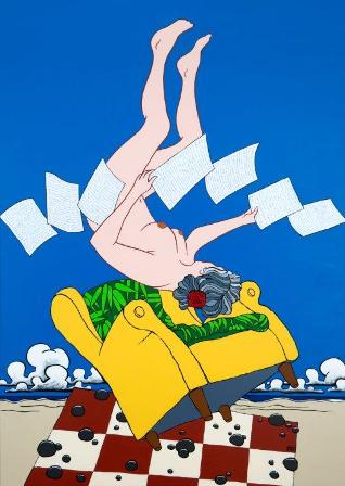 &quot;La desmemoria&quot; o &quot;La sirena que se alejó del mar&quot;, 162 x 114 cm